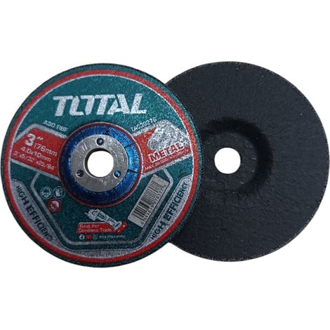 DISCHI ABRASIVI DA SBAVO SMERIGLIATRICE FLEX FERRO METALLO 5pz 76mm TOTAL (1/2)