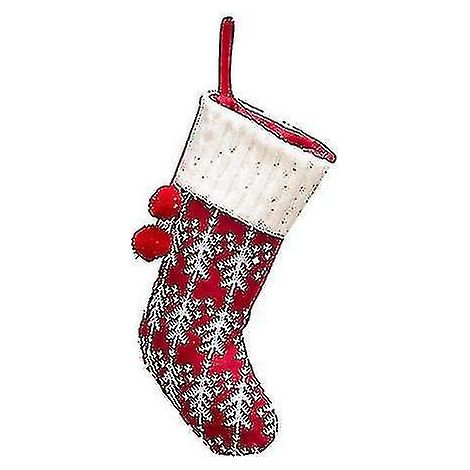 Sac de Noël pour le Nouvel An, sac cadeau de Noël, sac à bonbons, décorations de Noël pour la maison, chaussette tricotée, Noël