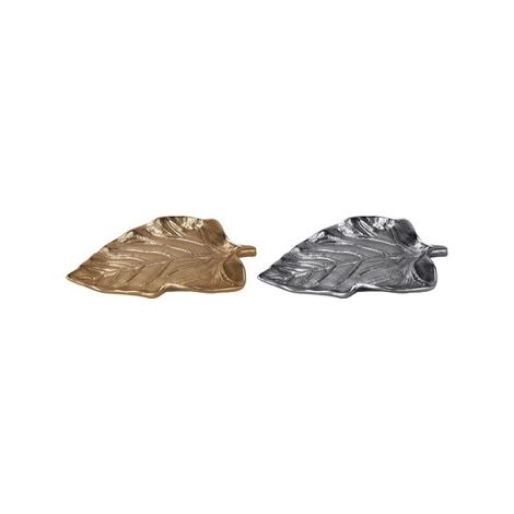 1 Pezzo Foglia Decorativa Casa Svuotatasche in Ferro 22 x 16 cm 2 Colori (1/2)