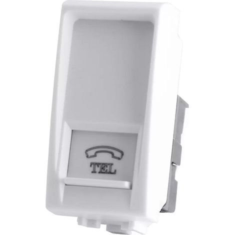 Connettore Rj11 bianco serie T1 Tot Electric 828B