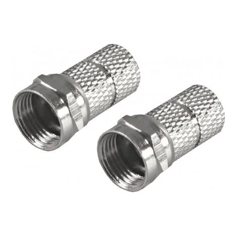 SET 2 SPINOTTI TIPO F PER CAVI SATELLITARI DA 5M