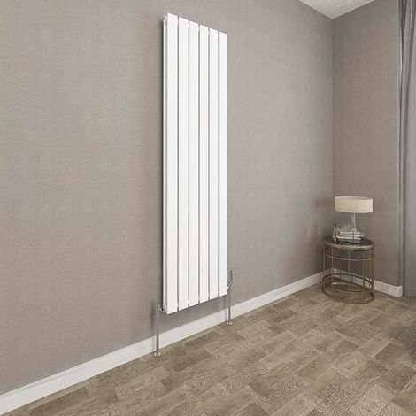 1600x408mm White Double Flat Panel Radiator Vertical Modern Central Heating Radiators (1/5)