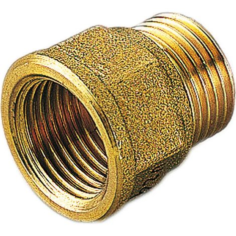 Prolunga Ridotta 1/2" Femmina - 3/8" Maschio Ottone Giallo