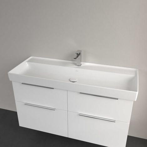 Villeroy & Boch Taro Waschtisch 120 cm mit CeramicPlus Beschichtung, 1 Hahnloch, ohne Überlauf (1/5)