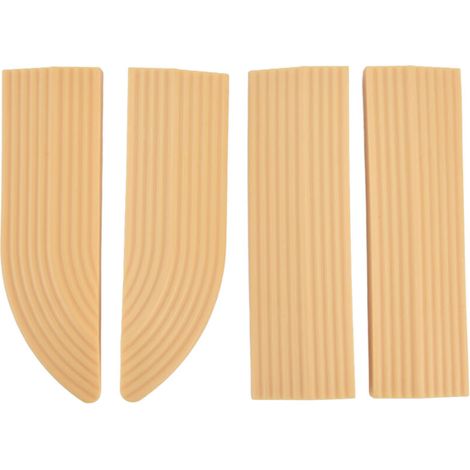 4 pièces universel balayeuse seuil de porte escalier fauteuil roulant seuil de porte assemblage gratuit caoutchouc seuil de porte ProtectBeige (1/5)