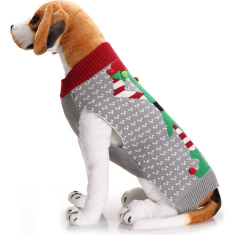 Pull Chien - Pull Noël Pour Chien Moyen à Grand - Tricot Acrylique Doux - Pour Activités Extérieures Hivernales - 1 Pièce (1/5)