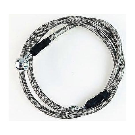 Durite de frein hydraulique tressée pour moto (950 mm - 2200 mm), raccord banjo 10 mm, compatible Suzuki, Kawasaki, Yamaha et Honda - 110 cm (1/5)