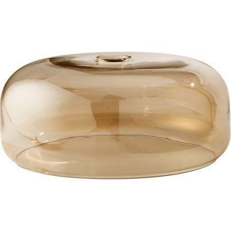 Diffusore Anima Vetro Soffiato Ambra Specchiato D33 E27 (1/2)