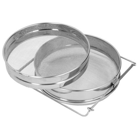 Filtre à miel en acier inoxydable, équipement apicole à double tamis, outil pour ruchers