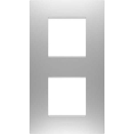 PLAQUE EGO 2+2P V GRIS MAGNÉTIQUE GEWISS GW16024GR
