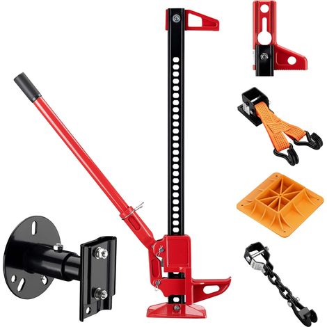 Wiltec Binda per fuoristrada – Set con cric max 3000 kg con piastra di supporto, adattatore per sollevamento ruote, adattatore paraurti, supporto ruota di scorta, fissaggio per verricello e morsetto