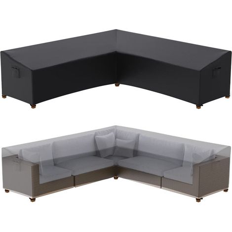 Housse pour mobilier de jardin Forme en L 290X290X85X78CM (1/4)