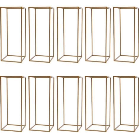 Blumenständer-Set, modernes Design, 10 Teile, Goldene (1/2)
