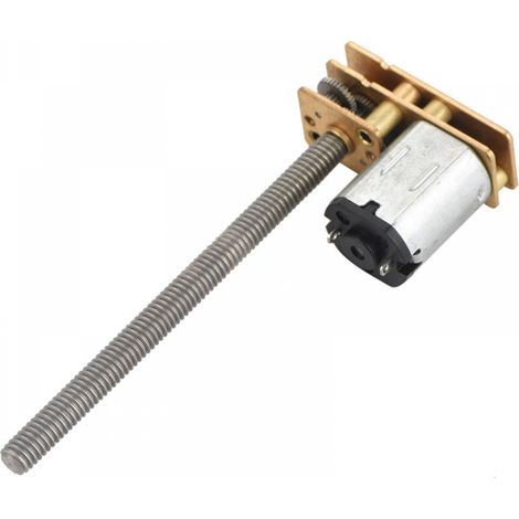 Moteur à engrenages 12 V 1024GA20, filetage inversé N20, arbre M4 x 55 mm (6 V, 30 tr/min) (1/5)