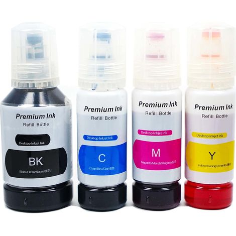 Encre Compatible avec Epson 102 Cartouches d'encre Multipack, pour EcoTank ET-2700 ET-2710 ET-2720 ET-2750 ET-3700 ET-3750 ET-4700 ET-4750 ET-15000