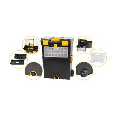Werkzeugbox Strend Pro TBx3042, Roller, auf Rädern mit Griff, max. 25 kg