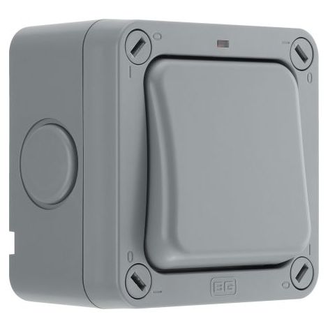 Interrupteur d'éclairage, série Storm IP66 Gris Storm ( Prix pour 1 )