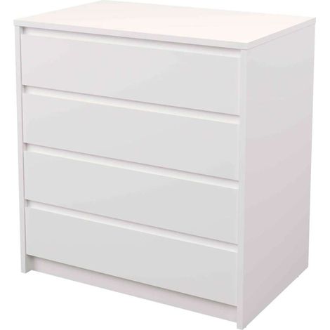 Cajonera 4 cajones Toledo acabado en blanco. 74cm(alto) 80cm(ancho) 45cm(fondo) (1/2)
