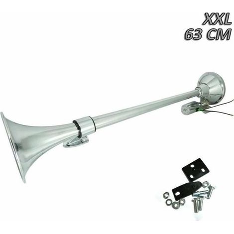 Klaxon d\\'Air Compresseur Trompe 135dB Trompette Voiture Camion Bateau 12/24V (1/4)