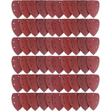 Nazalus-Hot Sale-60er-Pack Schleifblätter, 40/60/80/100/120/180/240/320/400/800 Schleifpapier, ideal für Mehrzweckschleifer