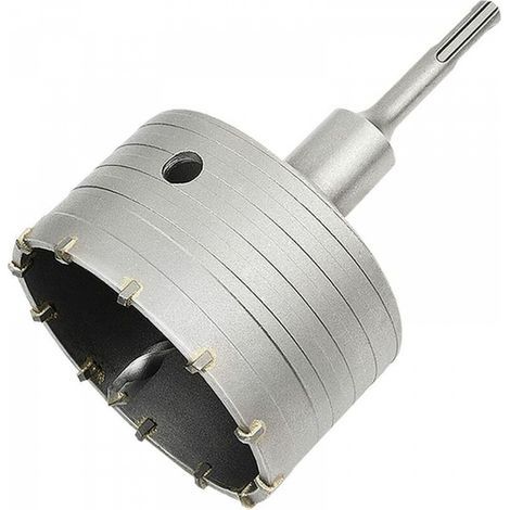 Scie à Cloche Trépan Béton avec Adaptateur SDS Plus 110 mm, Pour Brique Béton Ciment Pierre (100mm+110mm SDS Plus Adaptateur) (1/5)