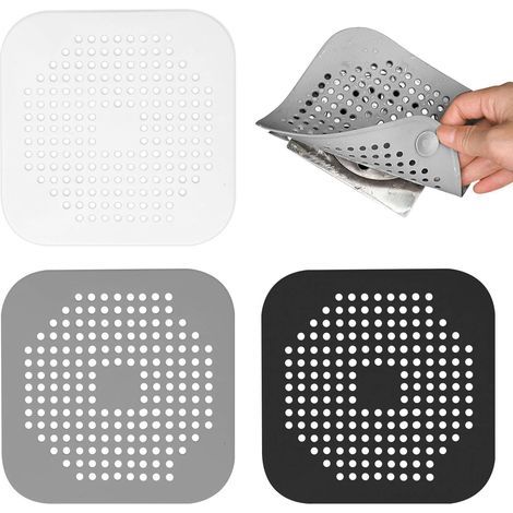 Lot de 3 filtres d'évier en silicone pour douche, baignoire, lavabo et évier de cuisine Produit pratique pour la maison et l'usage q (1/4)