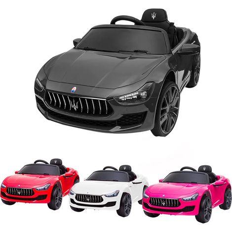 LT880 MASERATI GHIBLI voiture électrique pour enfants avec lumière LED 12V e MP3  Couleur: Rose