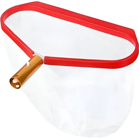 Brosse de Nettoyage Polyvalente pour Piscine et Élimination des Débris Design Compact pour un Rangement Facile Parfait pour le Nettoyage des Feuilles,Rouge