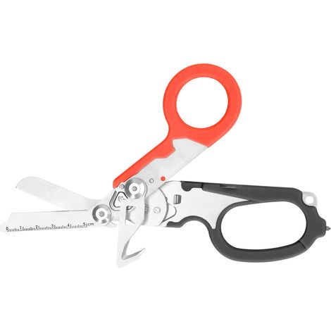 Klappschere aus Edelstahl mit transparenter Skala, Windschutzschneider, Schraubenschlüssel, Werkzeug für den Außenbereich, Schwarz-Orange (1/5)