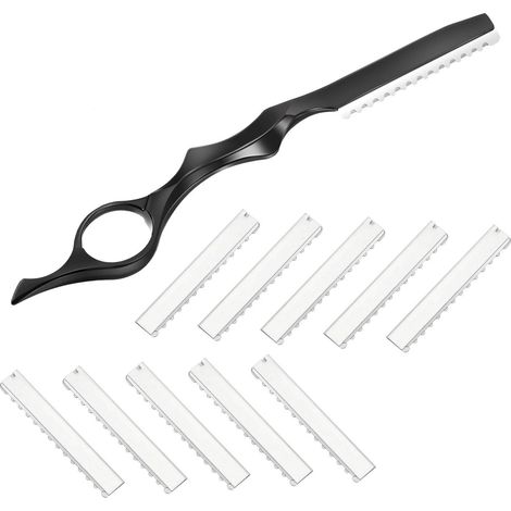11-Piece Hair Shaver Hair Thinning Comb Haircut Shaving Comb With Stainless Steel Replacement (1/5)