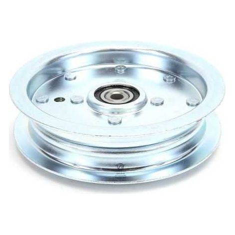 Poulie gorge plate acier avec roulement renforcé. Ø 127 mm. Diamètre rebord 150 mm (1/5)