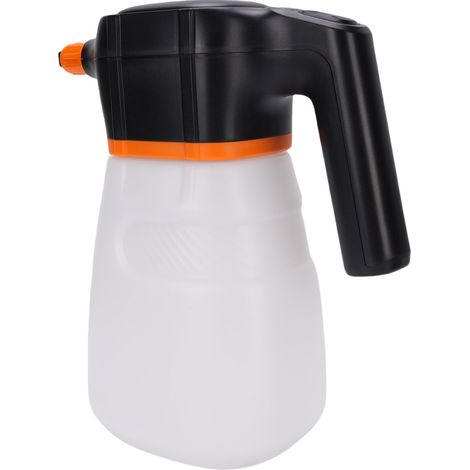 Pulvérisateur de mousse électrique pour lavage de voiture, batterie 2 L 6000 mAh, haute pression, rechargeable, sans fil, pour l'arrosage du jardin et le nettoyage extérieur, blanc. (1/5)