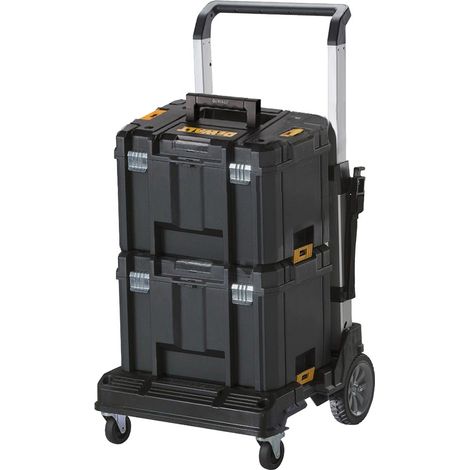 Dewalt TStak Tower Trolley - Includes 2 x T-Stak VI Deep Tool Cases DWST1-71195 (1/4)
