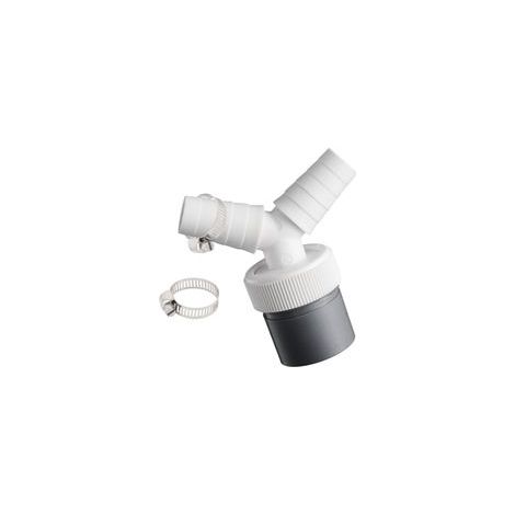 Adaptateur de vidange pour machine à laver, adaptateur Y à double connexion, pour lavevaisselle, sèchelinge, machine à laver, avec embout d'entrée de 1924 mm et sortie de 40 mm avec collier de (1/5)