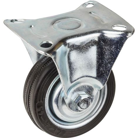 Transportrolle / Bockrolle gummiert d=75 mm bis 50 kg Gummirollen Lastrollen (1/3)