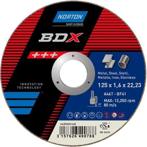 Disque à tronçonner et ébarber BDX 300x3.5 métal inox - Norton