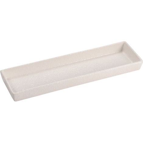 Le Coq Rupis Vassoio rettangolare set 6 stoneware Bianco 22x6,5