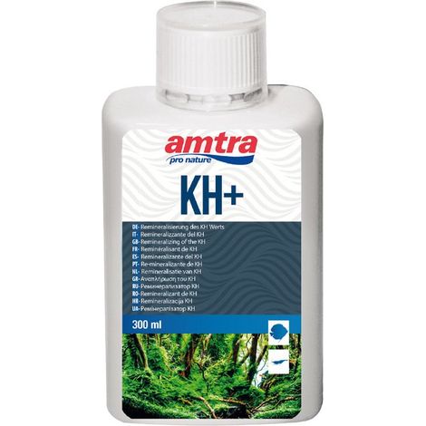 Amtra KH più  sel aliment complémentaire pour reconstituer la dureté carbonatée (dKH) de l'eau d'aquarium 3litre