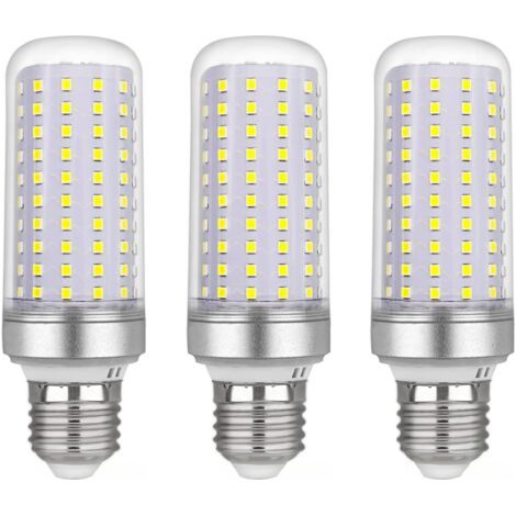 Ampoule Led E27 Maïs 30w, AC175-265V, Blanc Froid 6000K 2500LM, Non Dimmable, 300W Ampoule Halogène Équivalent, Ampoule Maïs Led pour Lustres, Plafonniers, Lampes de Table et Lampadaires, Lot de 3 (1/4)