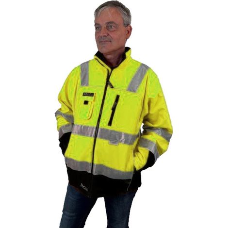 Asatex Trendline Softshelljacke PTW-S Gr. M (50/52) gelb/schwarz (1/2)