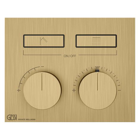 Gessi HI-FI, Fertigmontageset Unterputz-Thermostat mit