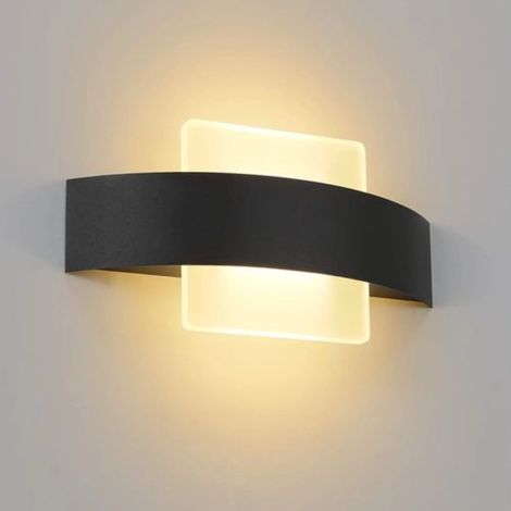Applique murale LED blanc chaud 4W en acrylique pour salon intérieur (1/5)
