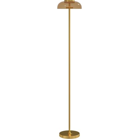 CHICFURN Lampada da terra LED 25 x 25 x 134 cm vetro e metallo ottone anticato, 3000 K (1/5)