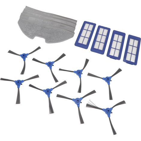 Kit de filtres pour aspirateur robot G10 : 4 filtres, 4 lingettes de nettoyage, 8 brosses latérales. (1/5)