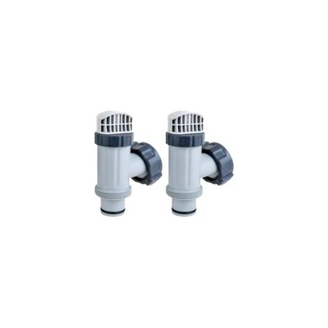 Set mit 2 Poolzubehörteilen – Kolbenventile für Intex-Pools – Absperrventil – Kompatibel mit den Intex-Filterpumpen 28635EG und 28633EG sowie Poolschläuchen – Ersatzteile für Crezuo