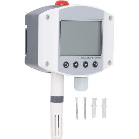 Temperature sensor, humidity transmitter, 4-20mA wall-mounted LCD display for machine equipment (1/5)