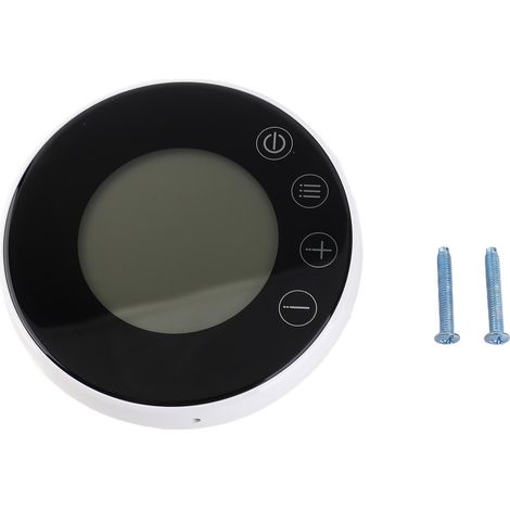 Contrôleur de température ambiante de thermostat numérique intelligent programmable avec écran tactile LCD à rétroéclairage rond pour hôtel de bureau d'école à domicile (1/5)