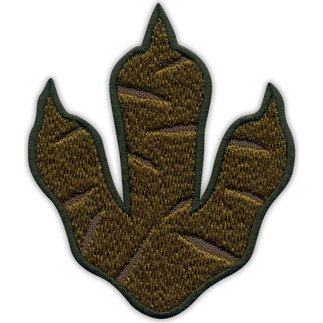 Aufnäher mit Dinosaurier-Fußabdruck – T-Rex – Magnetische Rückseite – Gestickter Aufnäher/Abzeichen/Emblem