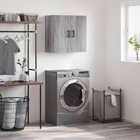 vidaXL Armoire murale sonoma gris 60x31x60 cm bois d'ingénierie (1/5)