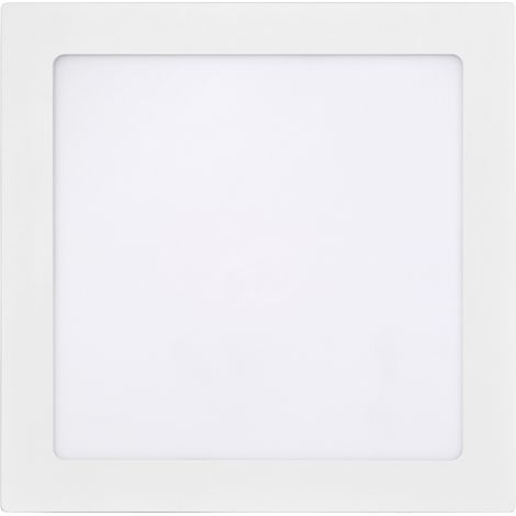 Plafonnier LED saillie 18W Carré 225mm 1350 lm 4000K Blanc neutre (1/3)